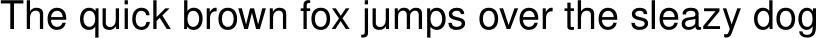 Nimbus 15 Sans example