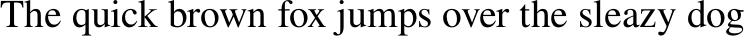 Nimbus 15 Serif example