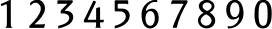 Pandora Sans Serif number example
